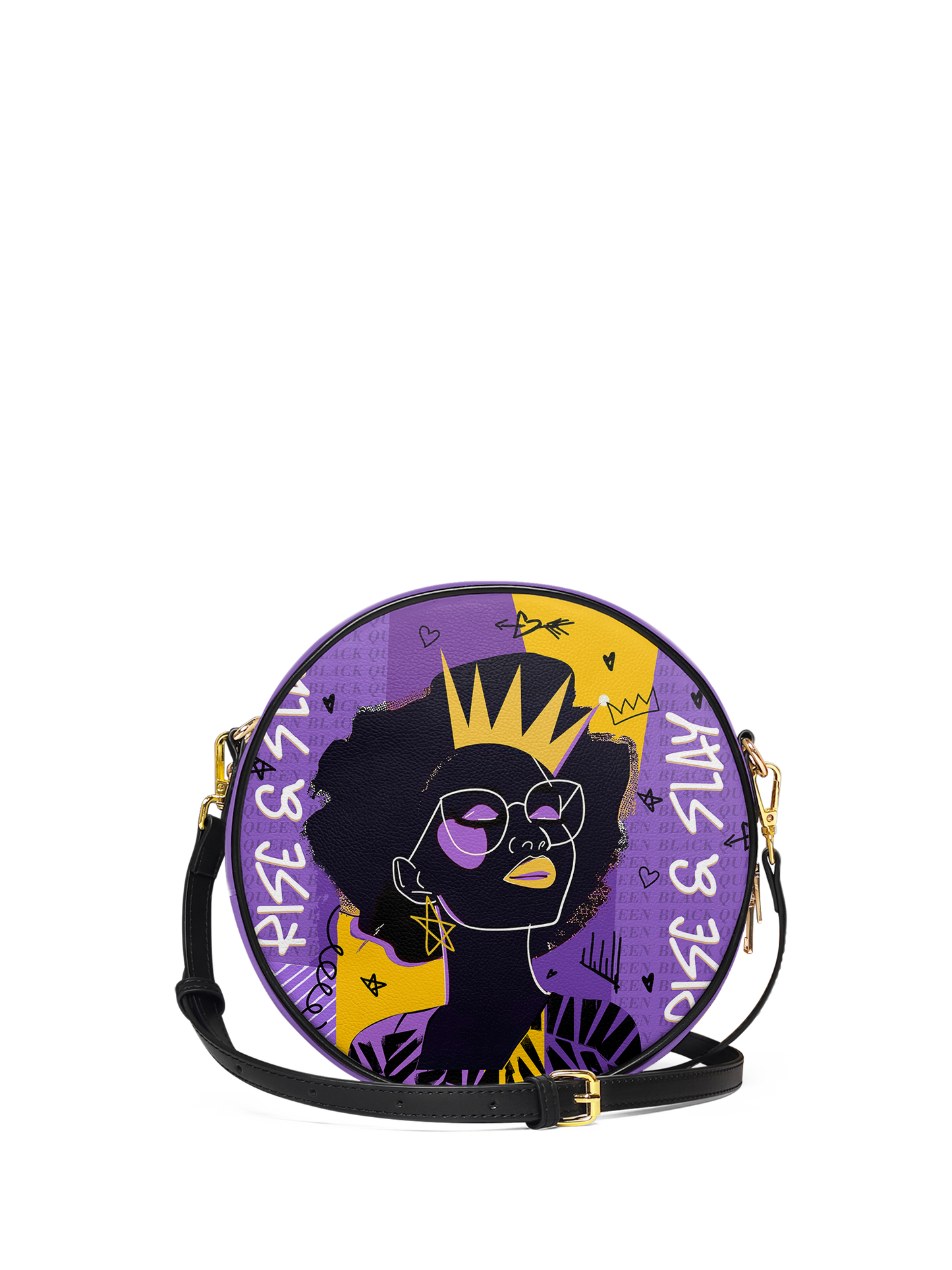 "Aina" Grape Soda Circle Crossbody Bag