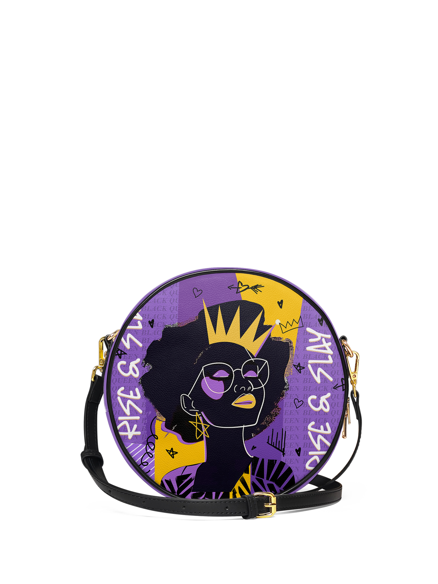 "Aina" Grape Soda Circle Crossbody Bag