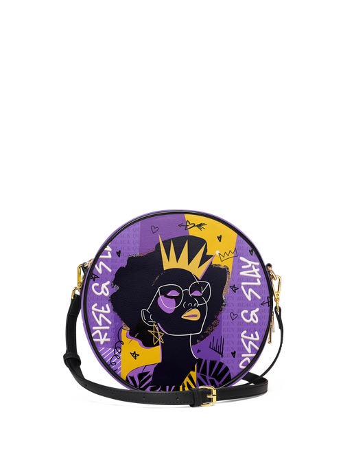 "Aina" Grape Soda Circle Crossbody Bag