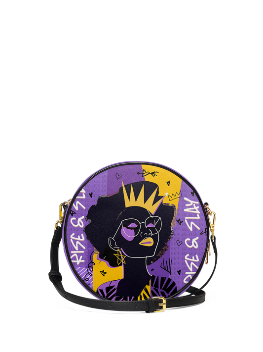 "Aina" Grape Soda Circle Crossbody Bag