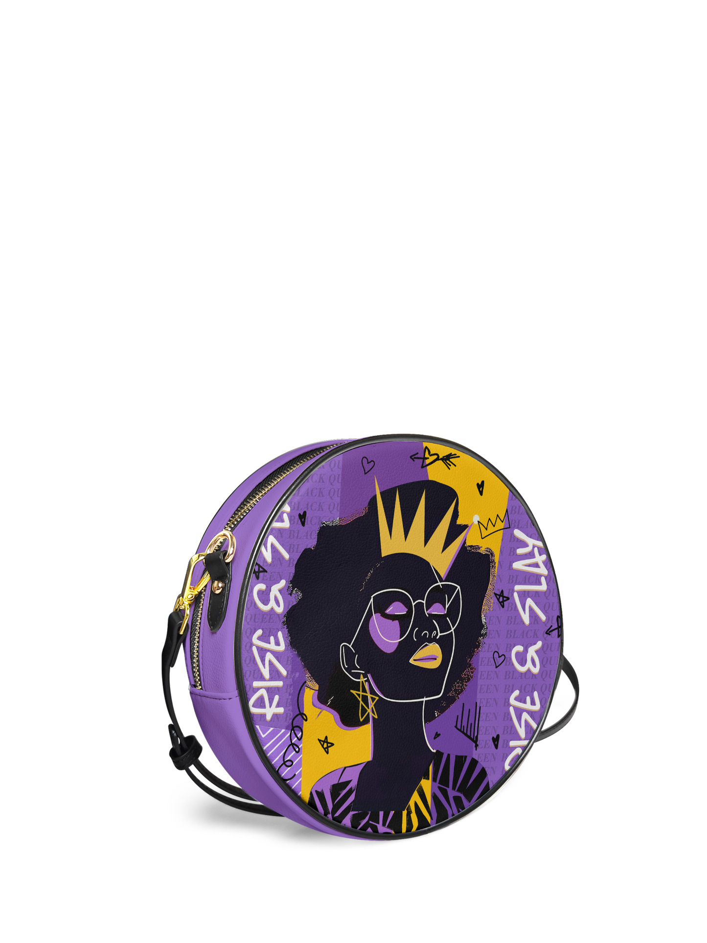 "Aina" Grape Soda Circle Crossbody Bag