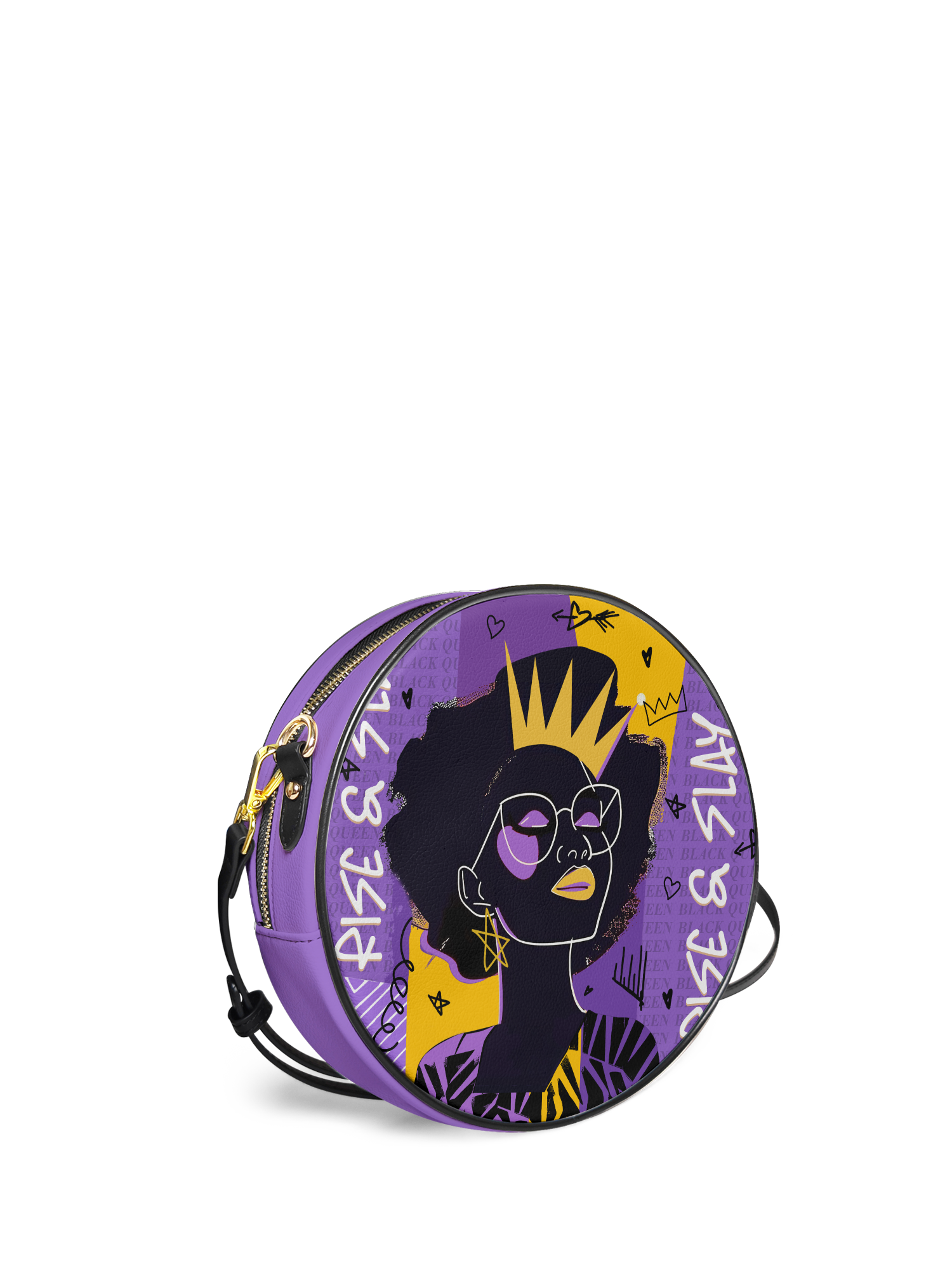 "Aina" Grape Soda Circle Crossbody Bag