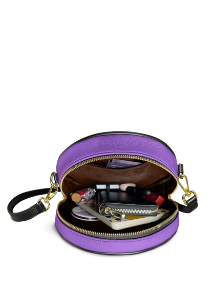 "Aina" Grape Soda Circle Crossbody Bag