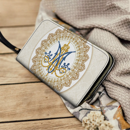  Leather Clutch Purse With Wristlet Strap Handle Divine Elegance