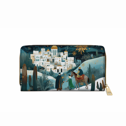  Leather Clutch Purse With Wristlet Strap Handle Journey of the Wise