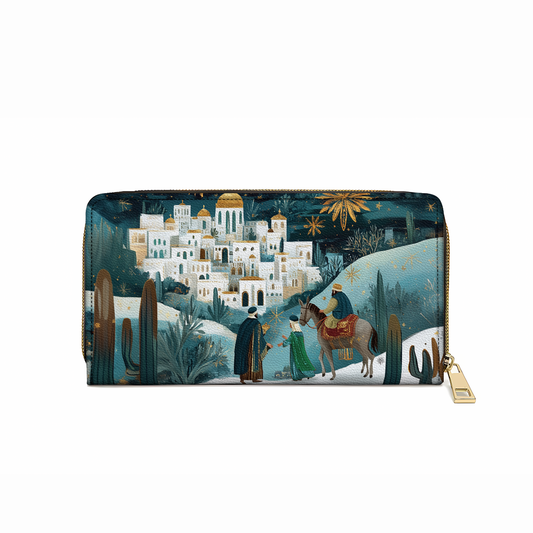  Leather Clutch Purse With Wristlet Strap Handle Journey of the Wise