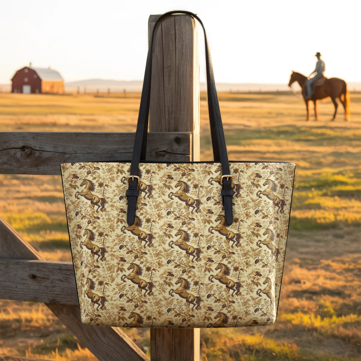  Bronze Meadow Leather Tote Bag