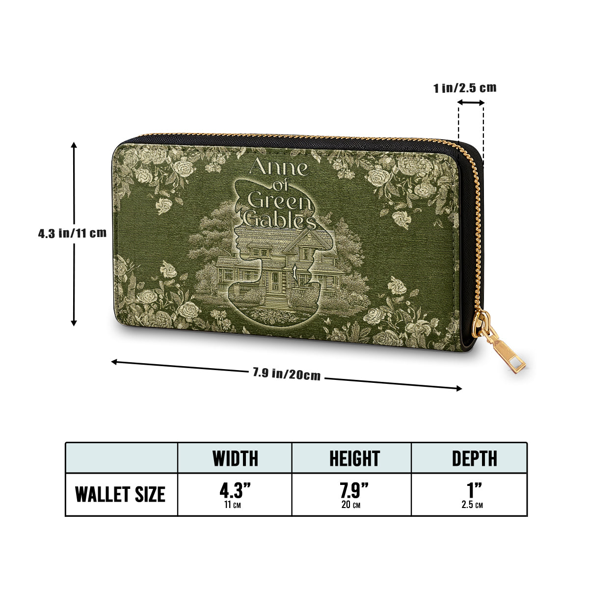 Leather Clutch Purse With Wristlet Strap Handle Green Gables Dreamer