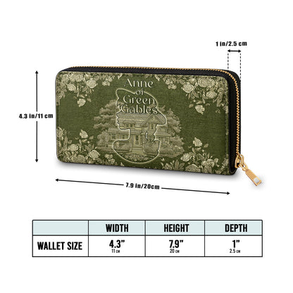  Leather Clutch Purse With Wristlet Strap Handle Green Gables Dreamer
