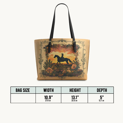  Desert Bloom Ride Leather Tote Bag