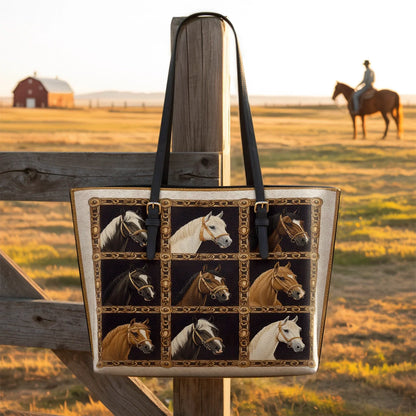  Horse Gallery Grace Leather Tote Bag