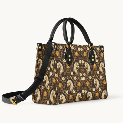  Golden Mane Bloom Leather Bag