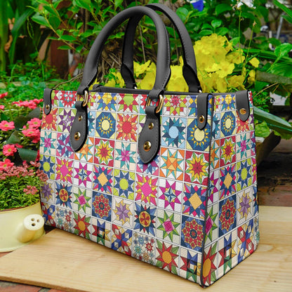  Leather Bag Traditional Quilting Blocks 2