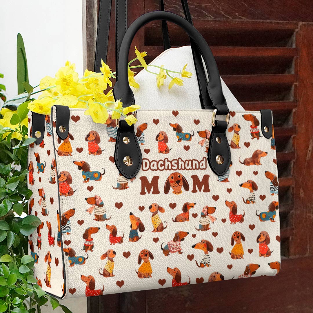  Leather Bag Dachshund Mom
