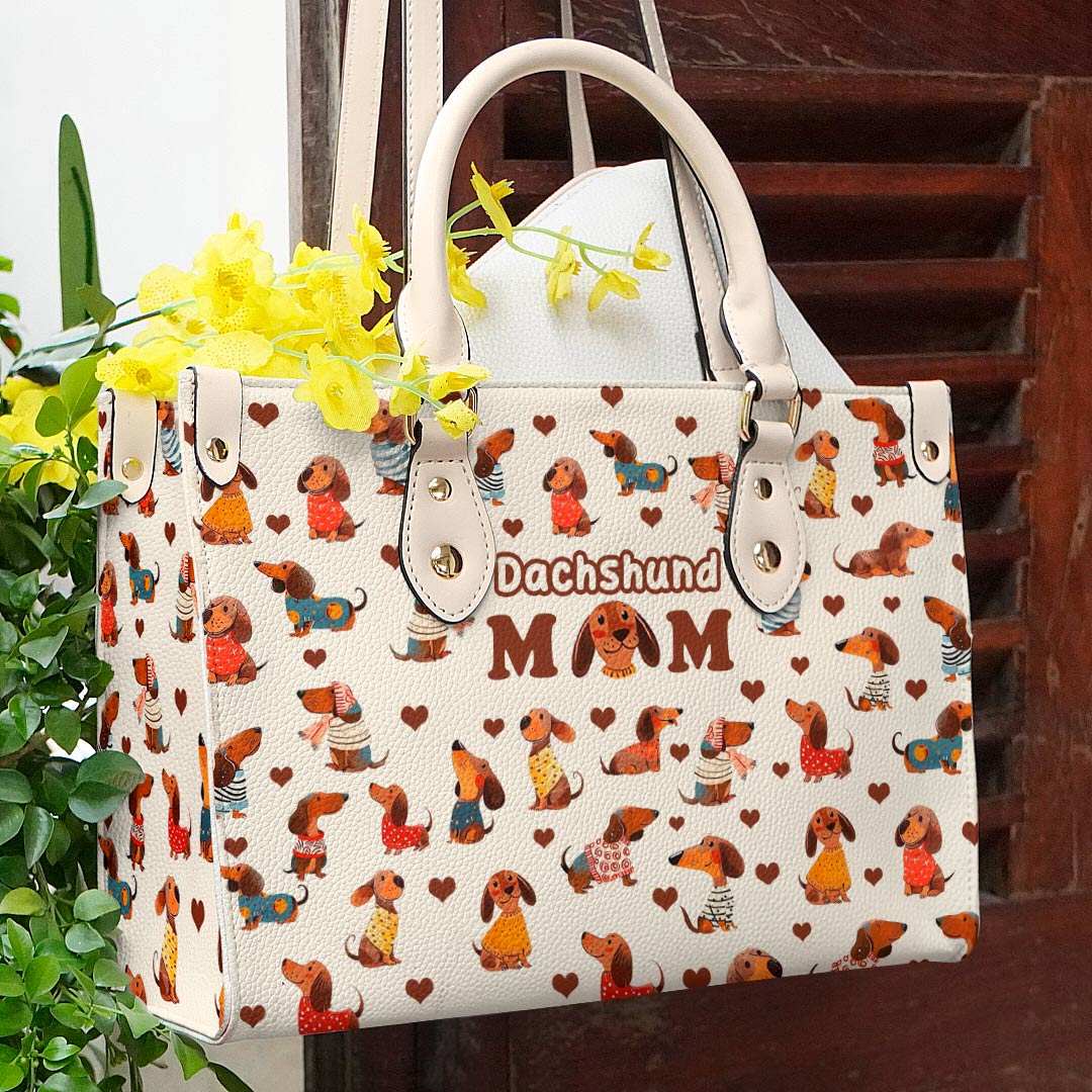  Leather Bag Dachshund Mom
