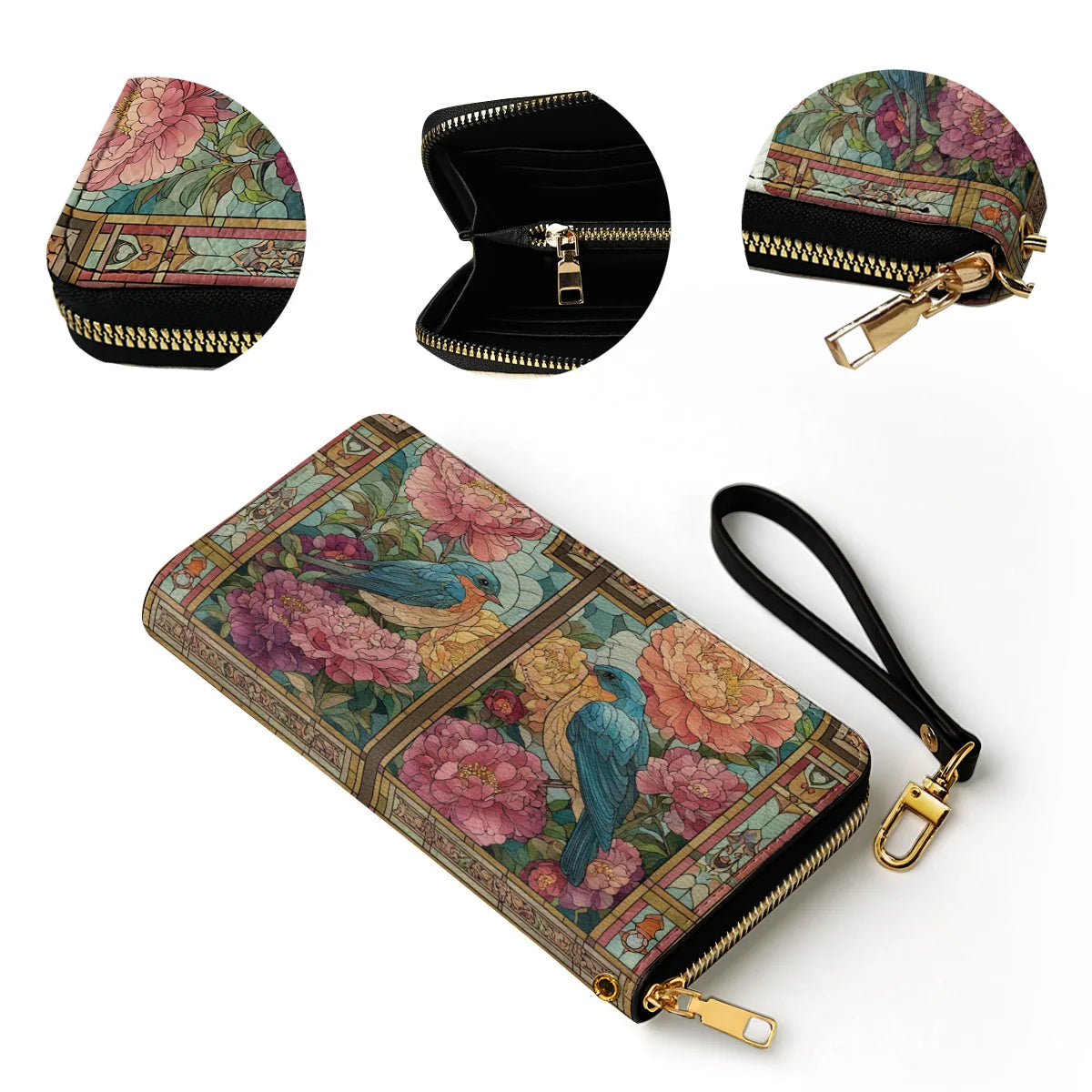  Leather Clutch Purse With Wristlet Strap Handle The Quiet Window