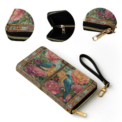  Leather Clutch Purse With Wristlet Strap Handle The Quiet Window