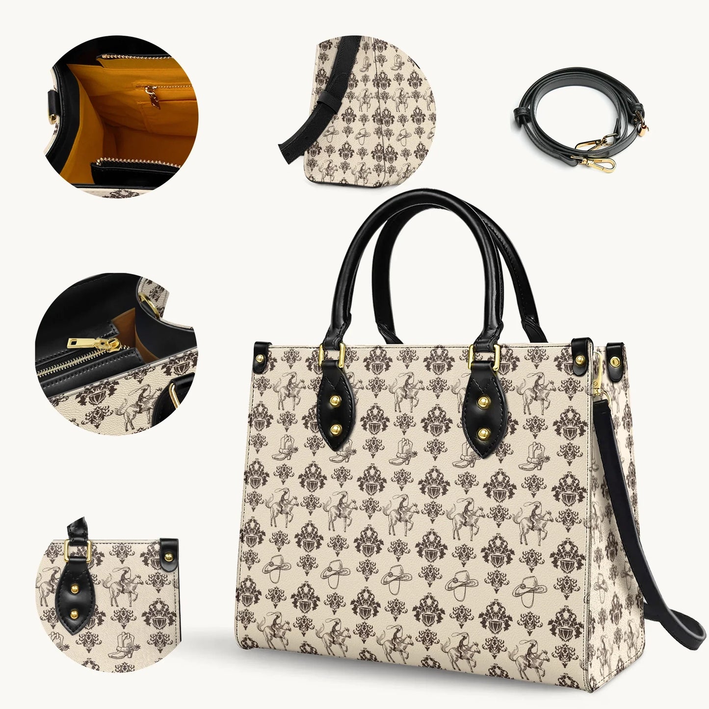  Cowboy Toile Leather Bag