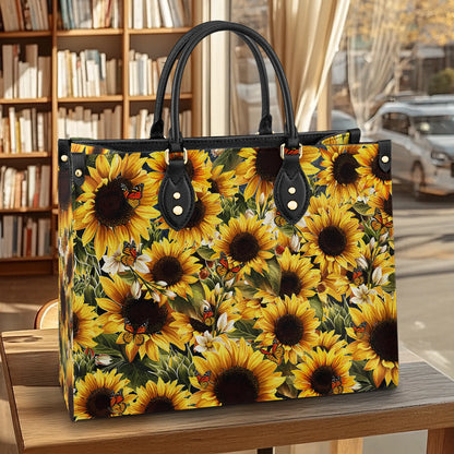  Leather Bag Shine Gorgeous Sunflower