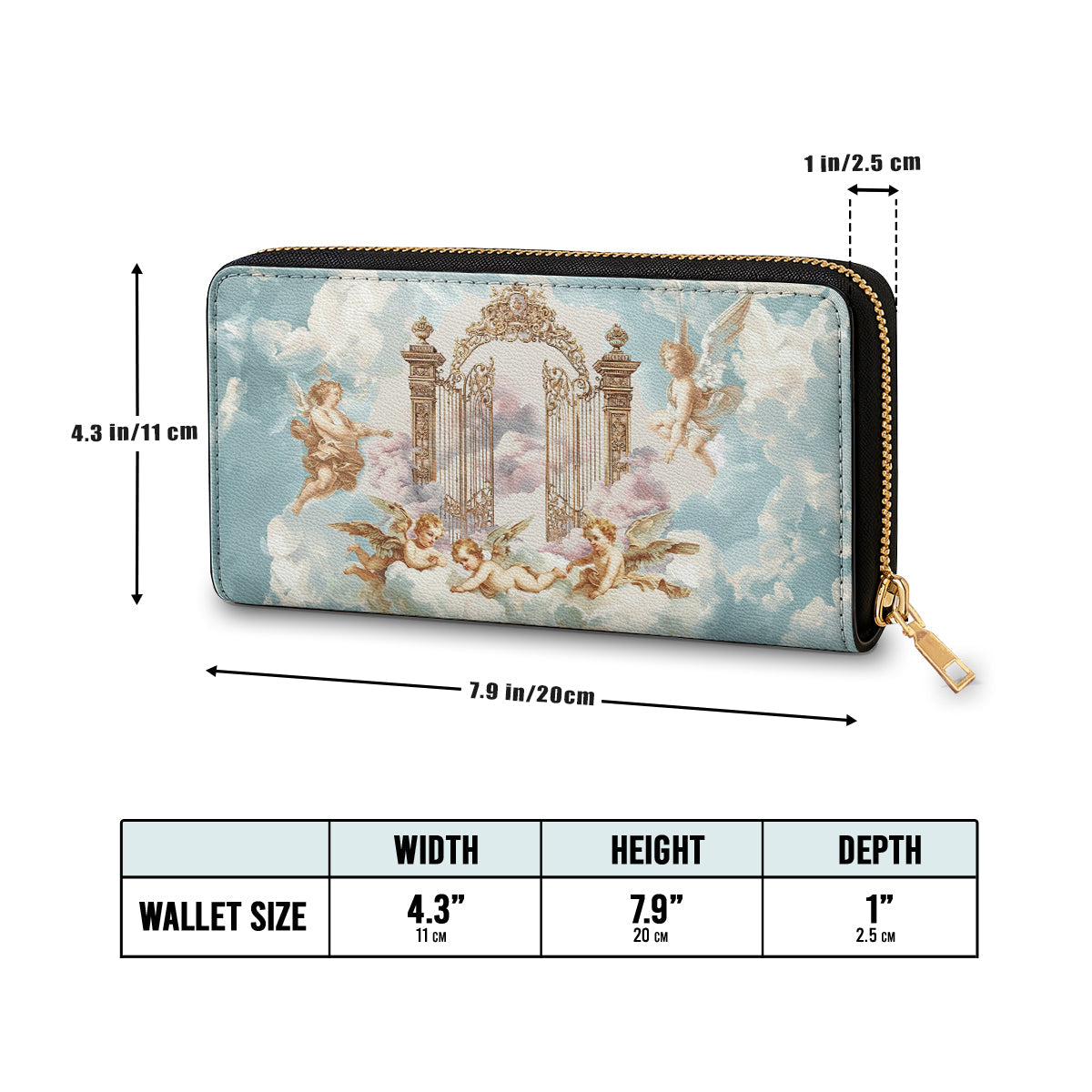  Leather Clutch Purse With Wristlet Strap Handle Heaven?s Gate