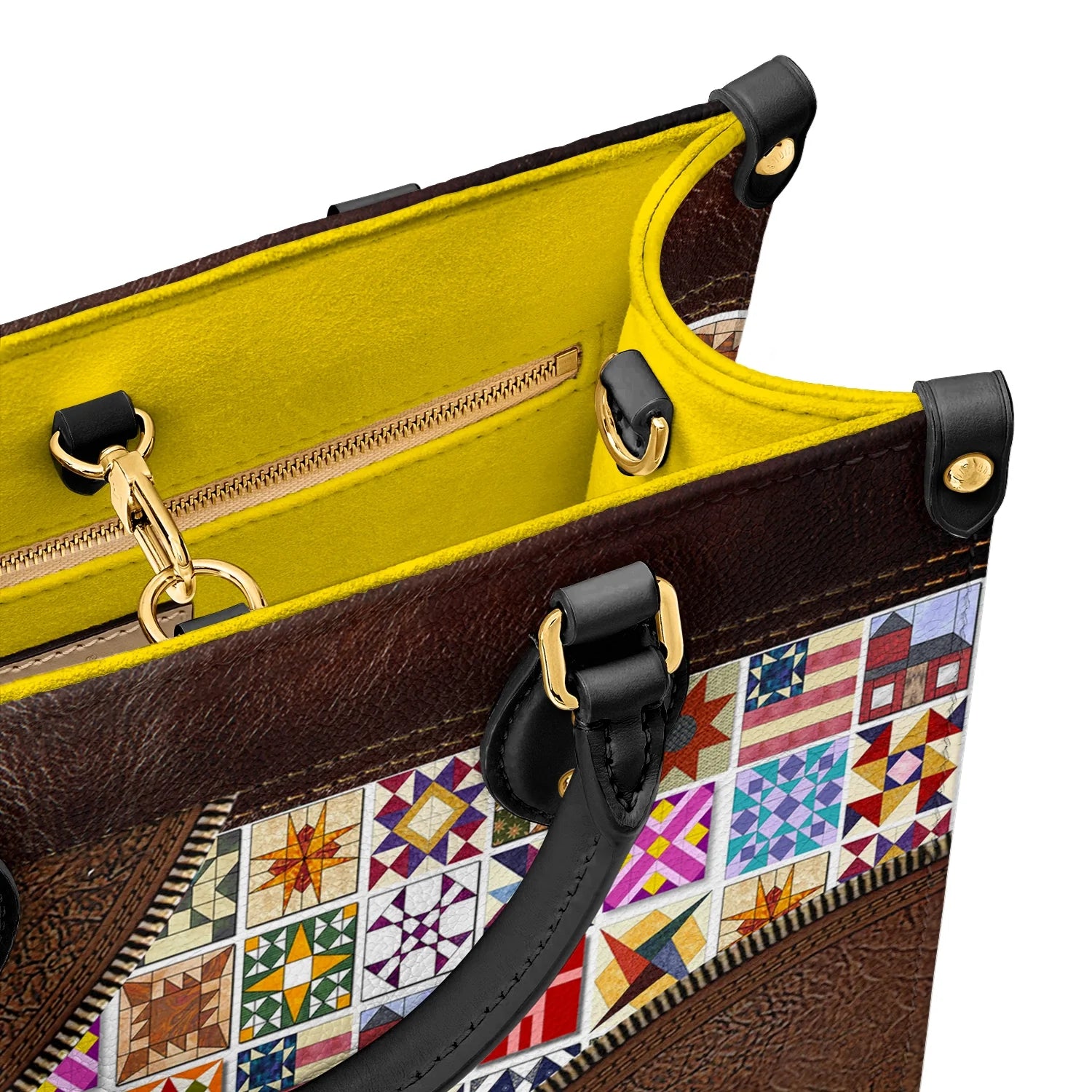  Leather Bag Personalize Quilt Blocks