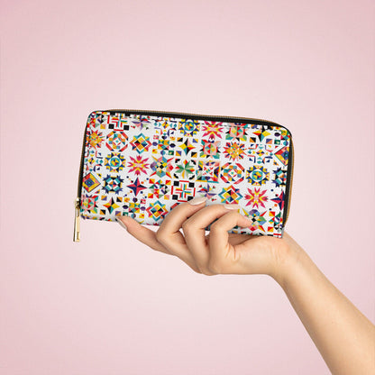  Leather Clutch Purse With Wristlet Strap Handle Quilting Magic Beautiful