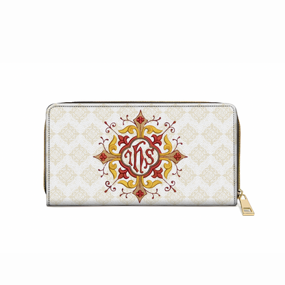  Leather Clutch Purse With Wristlet Strap Handle Divine Grace