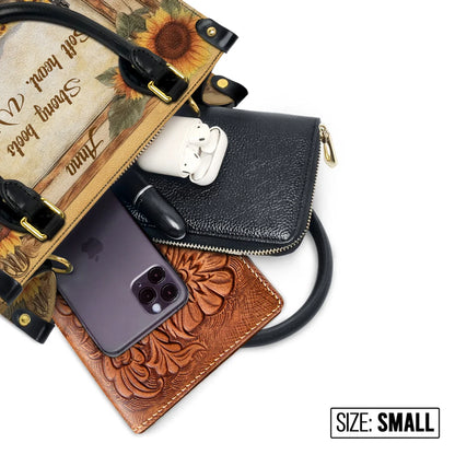  Personalized Wild Spirit Bloom Leather Bag