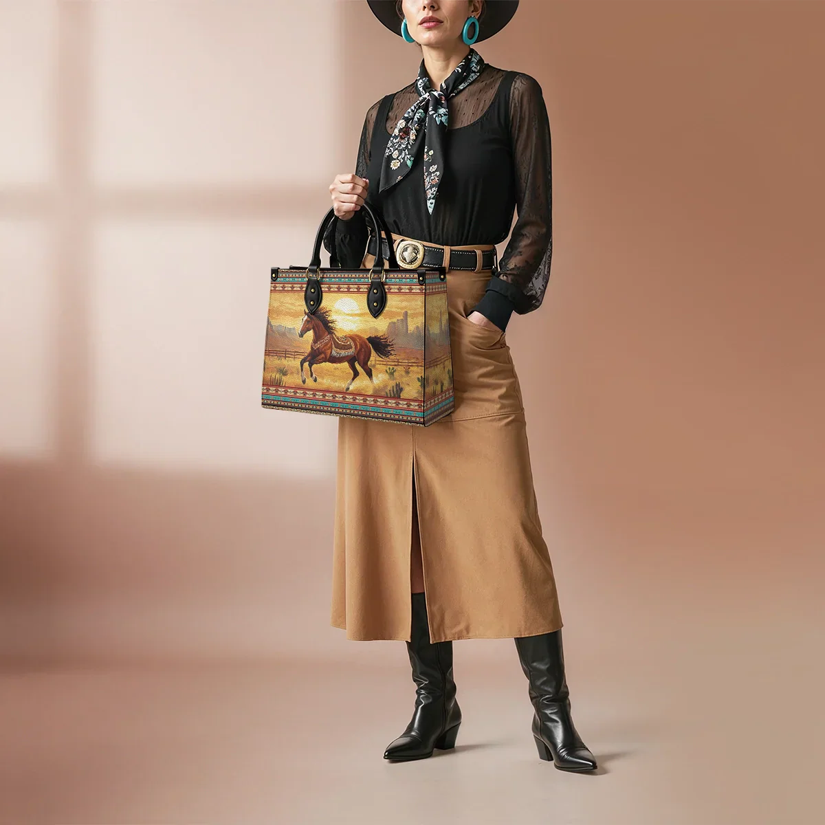  Spirit Horse Leather Bag