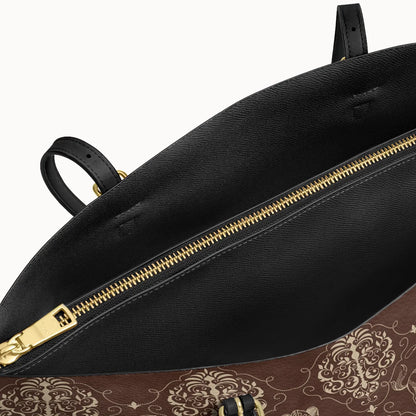  Bronco Baroque Leather Tote Bag