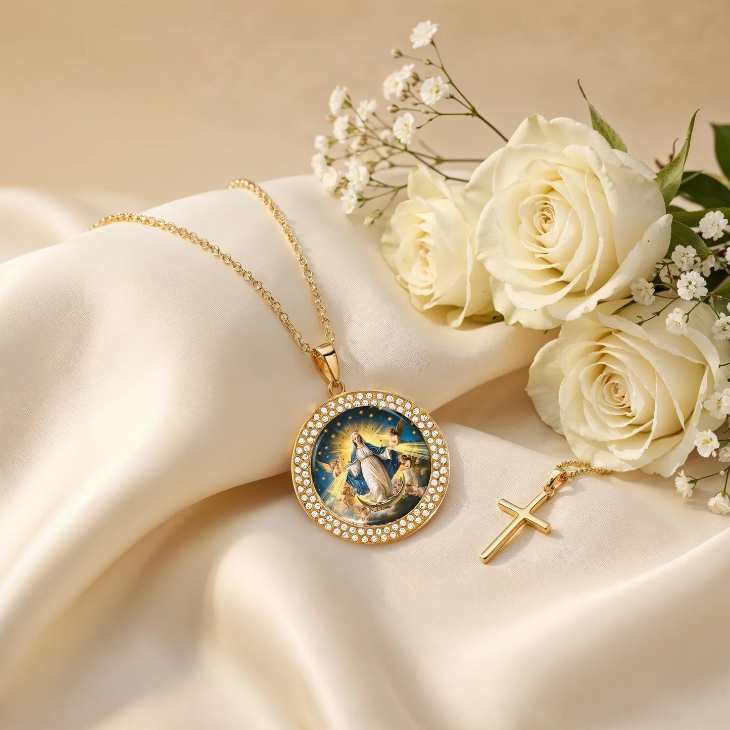  Necklace Heavenly Grace Medallion