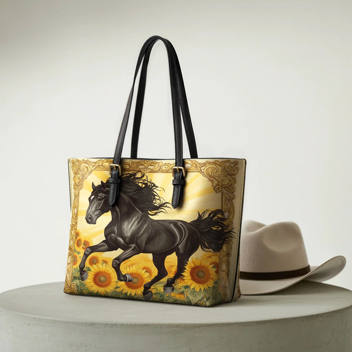  Sunfire Gallop Leather Tote Bag