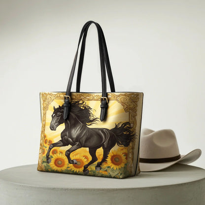  Sunfire Gallop Leather Tote Bag