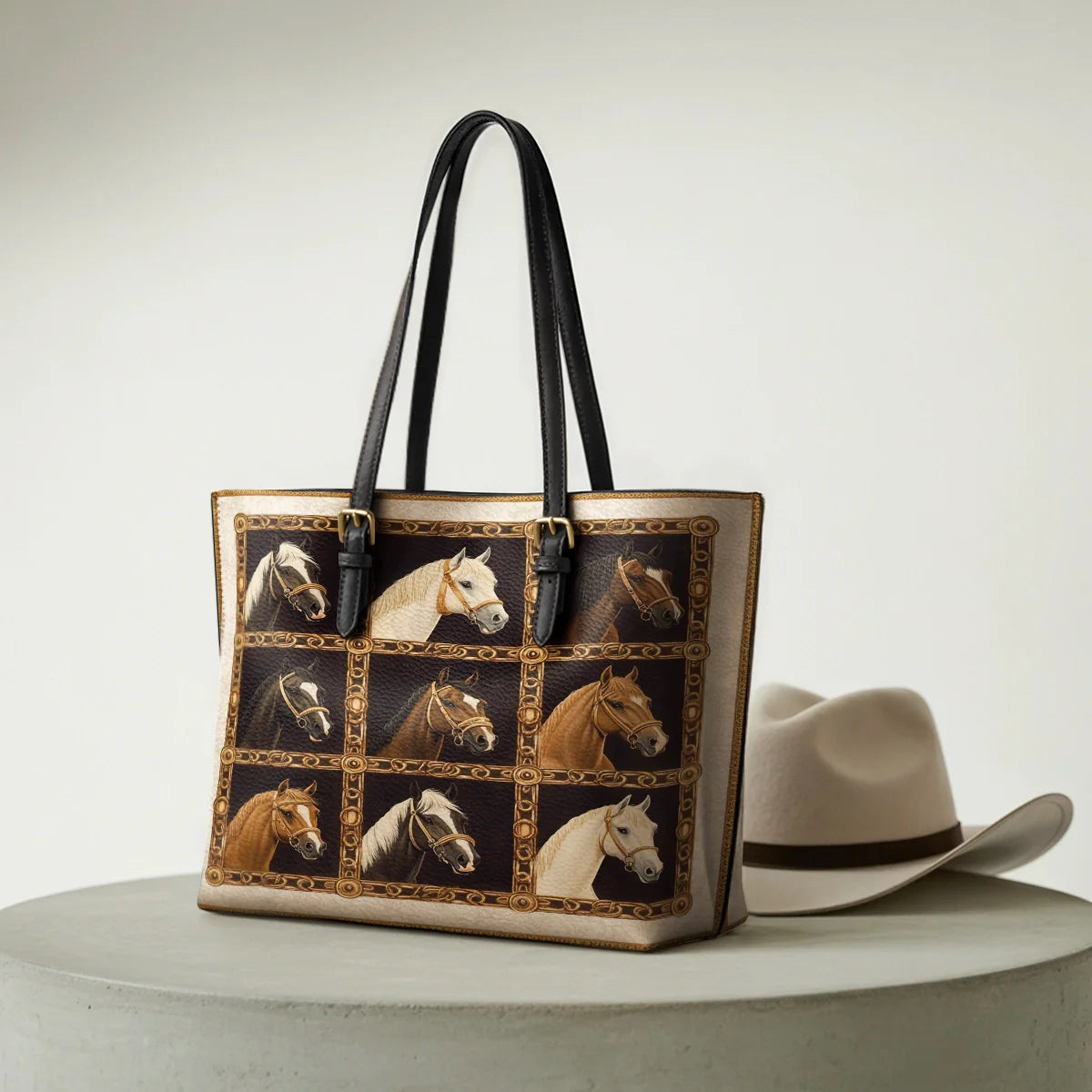  Horse Gallery Grace Leather Tote Bag