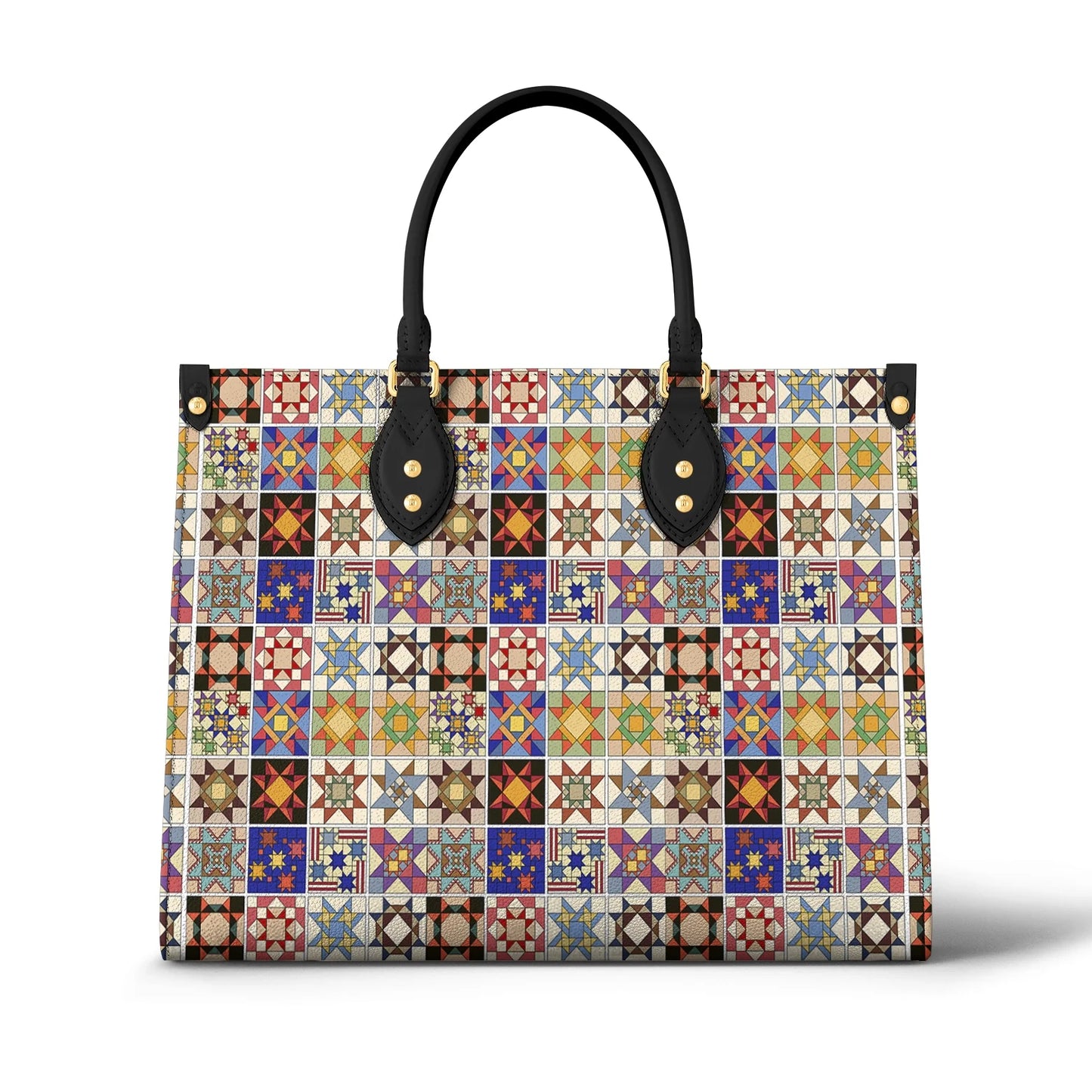  Leather Bag Star Quilting Block