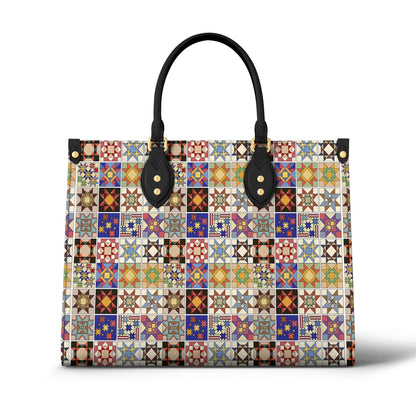  Leather Bag Star Quilting Block