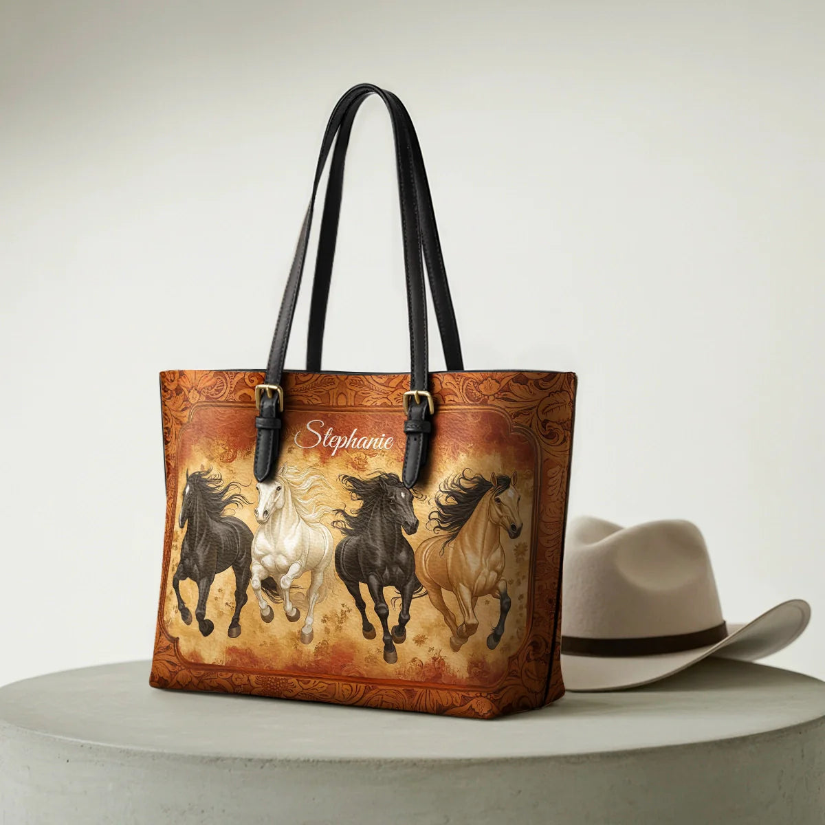  Galloping Horse Legacy Leather Tote Bag