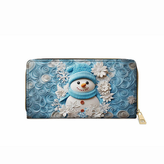  Leather Clutch Purse With Wristlet Strap Handle Winter Chic