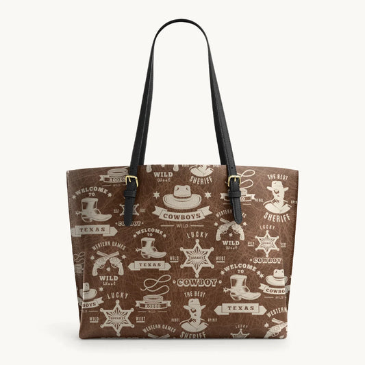  Cowboy Heritage Leather Tote Bag