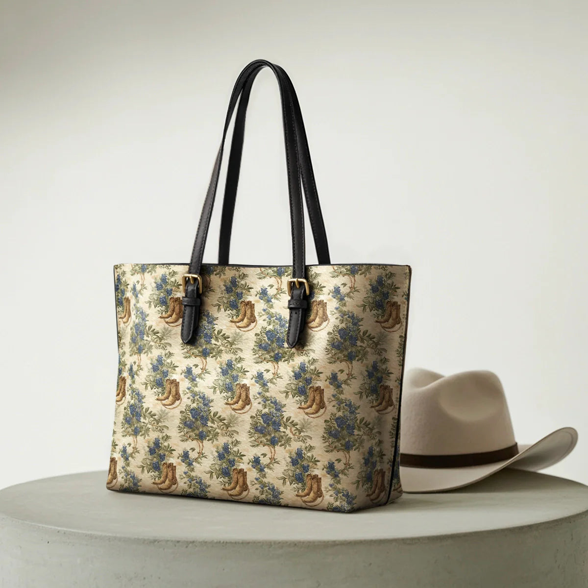 Texan Bloom Leather Tote Bag