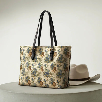  Texan Bloom Leather Tote Bag