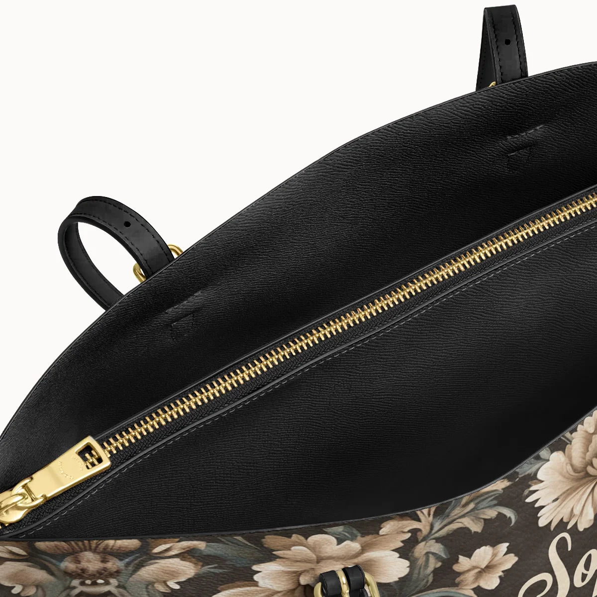 Personalized Cowgirl Grace Leather Tote Bag
