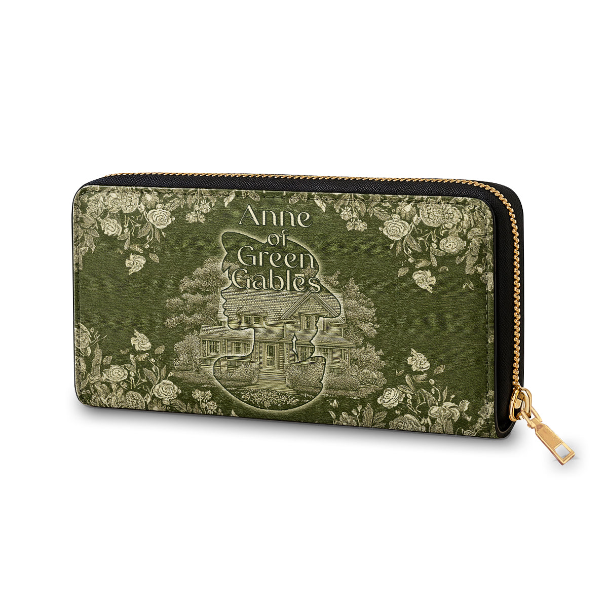  Leather Clutch Purse With Wristlet Strap Handle Green Gables Dreamer