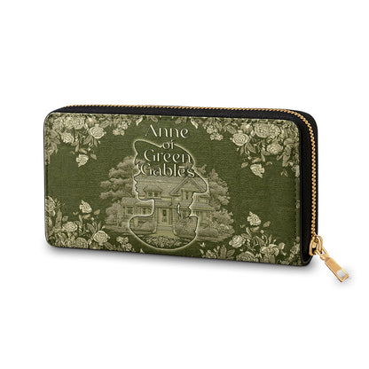 Leather Clutch Purse With Wristlet Strap Handle Green Gables Dreamer
