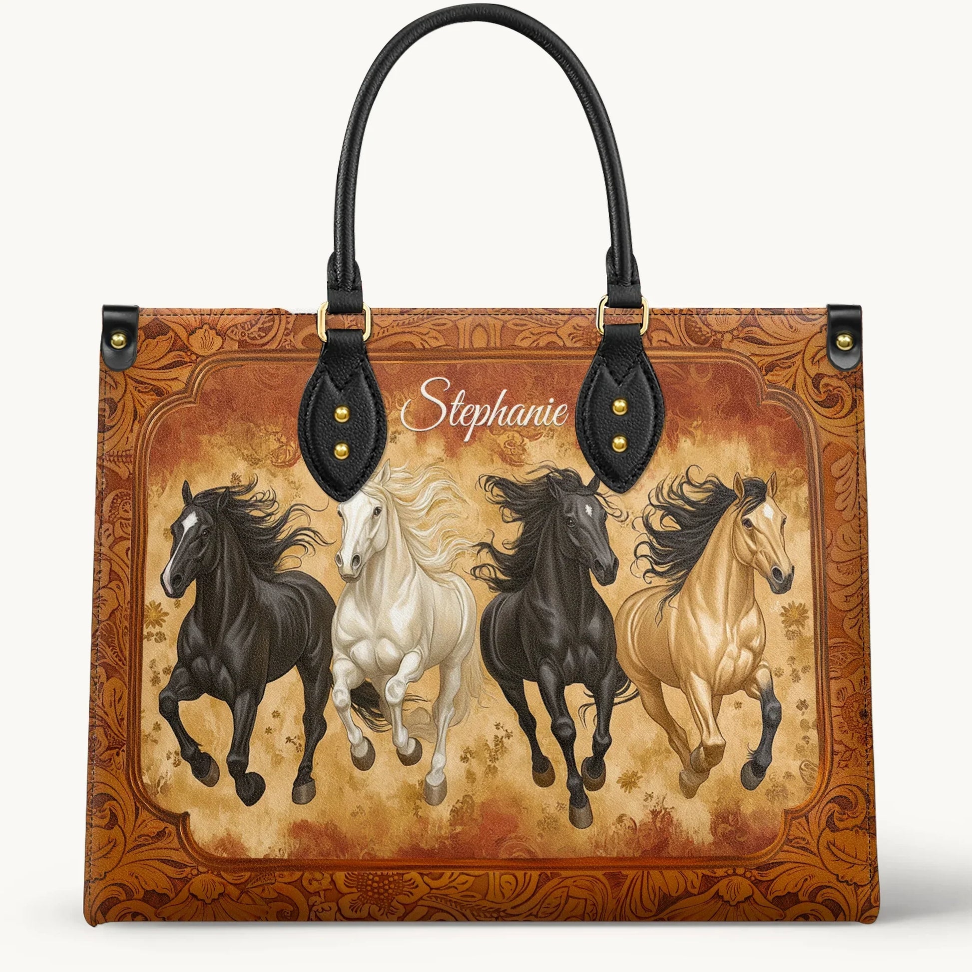  Personalized Galloping Horse Legacy Leather Bag