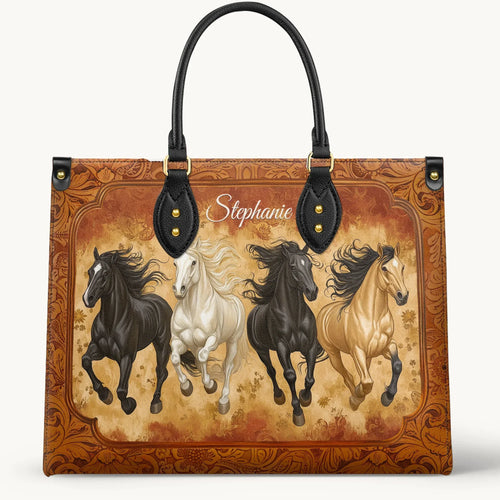  Personalized Galloping Horse Legacy Leather Bag