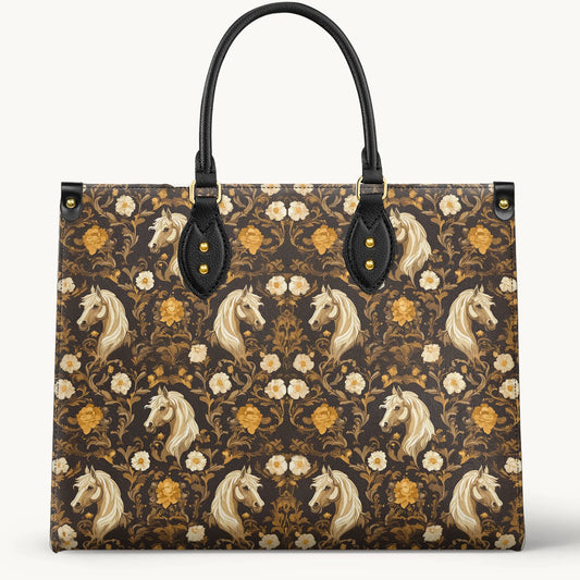  Golden Mane Bloom Leather Bag