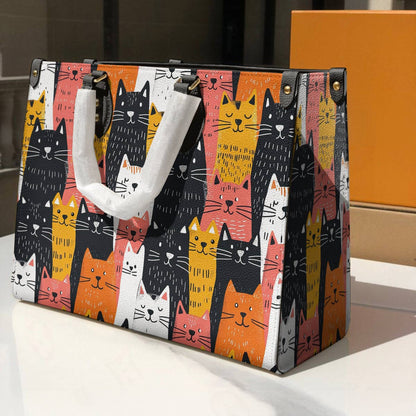  Leather Bag Funny Cats