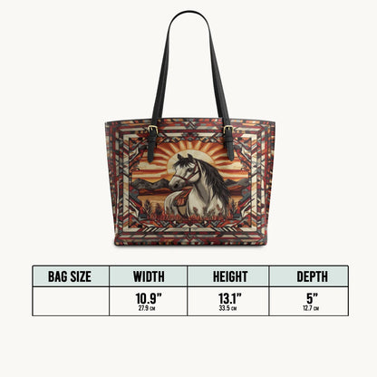  Sunrise Spirit Leather Tote Bag