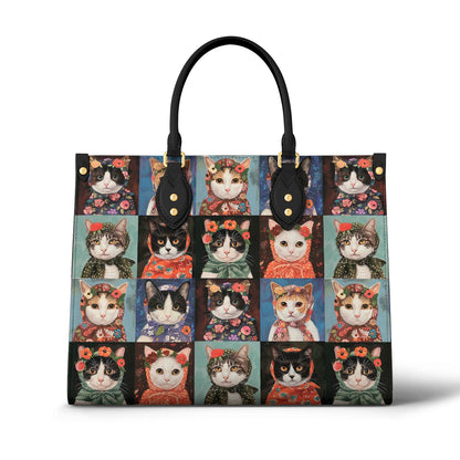  Leather Bag Cat Leather Bag Vintage Cats